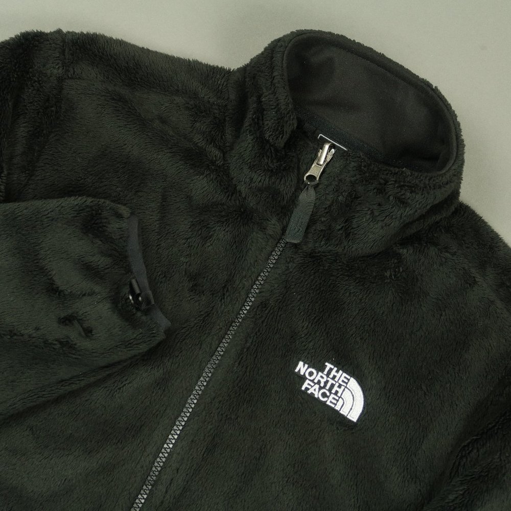 The North Face Plush Osito 2 Full Zip Jacket in Black Size Medium - Picture 1 of 9
